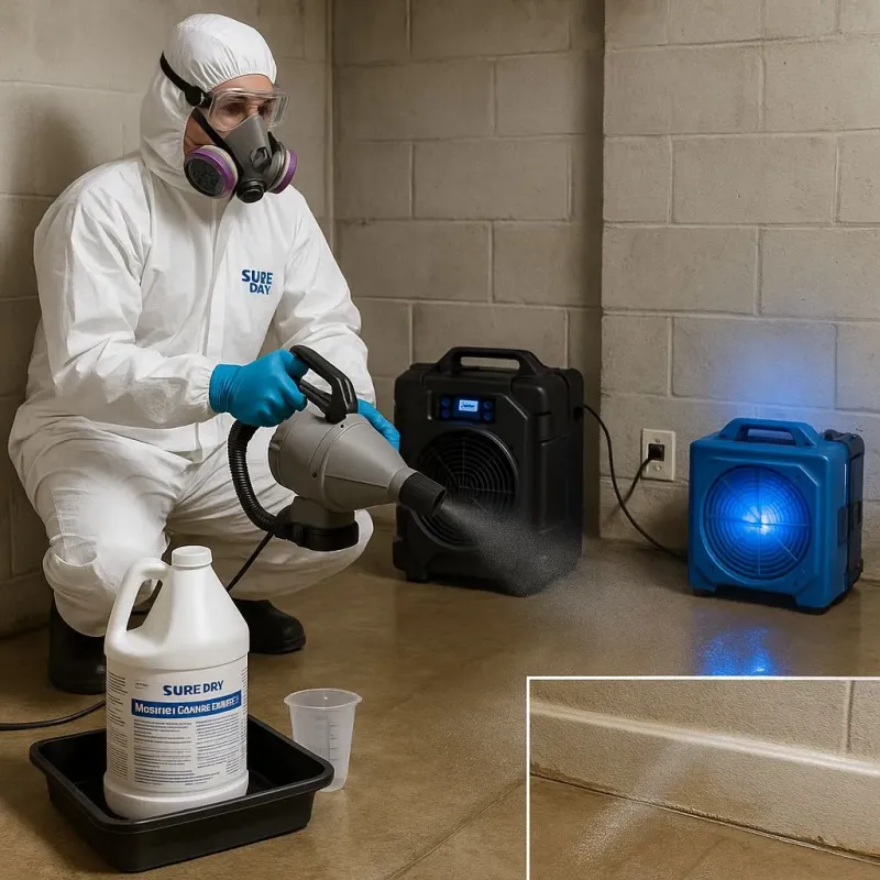Sanitization and Odor Removal process in Old Fig Garden, CA