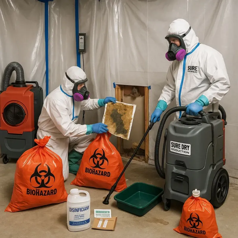 Contaminated Water Handling Protocols process in Old Fig Garden, CA